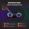 Waterproof Bluetooth-compatible 5.0 Speaker With RGBs Light Effects Portable Outdoor Wireless Speaker Long Playtimes Plastic Housing