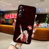 A-betty Boop-S Phone Case For Samsung S24/S25/S22 S30/A51 52/Lite/Ultra/5G/Plus/FE - Slim Shockproof Black Protection
