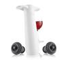 VACUVIN - Coffret Pompe À Vin + 2 Bouchons - Classic Blanc