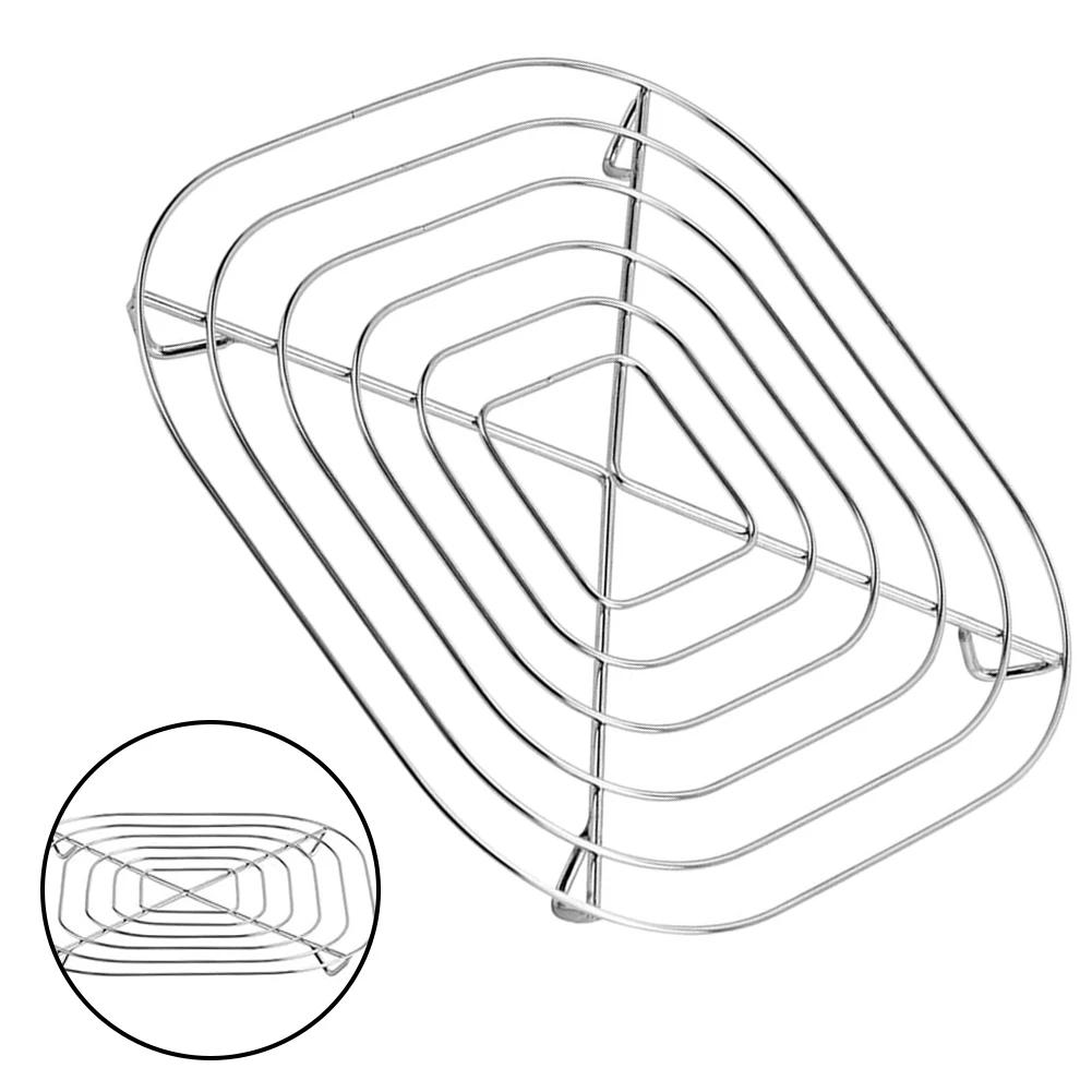 Versatile Stainless Steel Steaming Racks For Air Fryers - Perfect Fit Cookware Stainless Steel Steamer Rack Kitchen Accessories