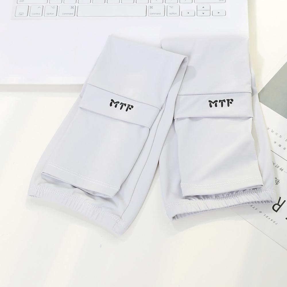 Arm Protection Long Ice Silk Sleeves Loose Cycling Gloves Sun Protection Sunscreen Arm Covers  Men