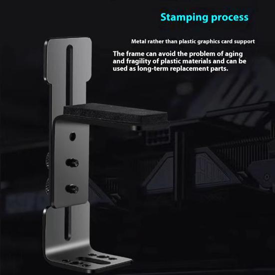 Graphics Card Holder GPU Bracket Durable Structure Adjustable Height Universal GPU Video Card Bracket PC Case Accessory
