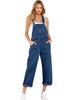 Plus Size Women's Casual Loose Denim Overalls