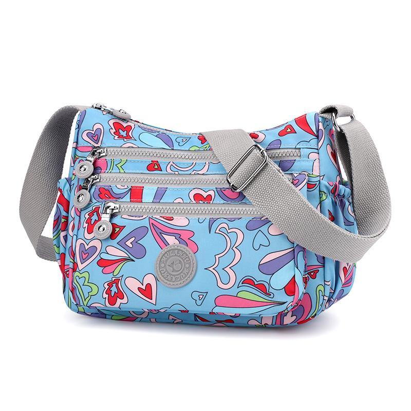 Women's Bag Printed Nylon Mother Bag Shoulder Bag Large Capacity Lightweight Crossbody Bag