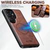 Luxury Leather Phone Case for Samsung Galaxy S26 Ultra S25 S24 S23 S22U Magnetic Attraction Detachable Card Holder Wallet Cover