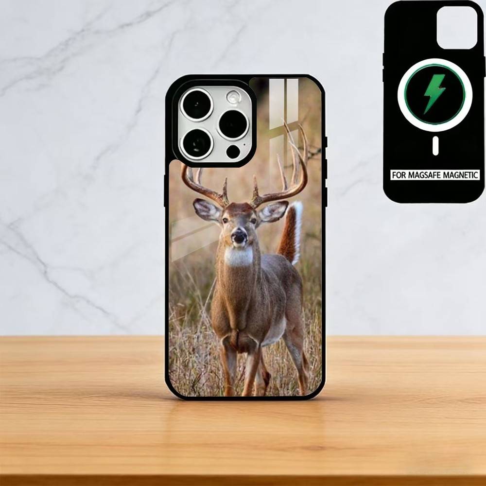 Deer Hunting Phone Case For iPhone17,16,15,14,13,12,11 Plus,Pro Magnetic with Magsafe Wireless Charging