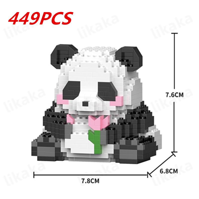 Cute Panda Building Blocks DIY Blocks Micro Blocks Creative Panda Animal Toys Diamond Bricks Toys for Children Boys Girls Gifts
