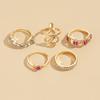 Women Alloy Snake Rings, Diamond Inlaid Ring Set Accessories
