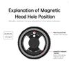 Universal Magnetic Phone Adapter With Cold Shoe Mount 1/4Inch Thread For Camera Tripod Bracket Aluminum Alloy Phone Holder