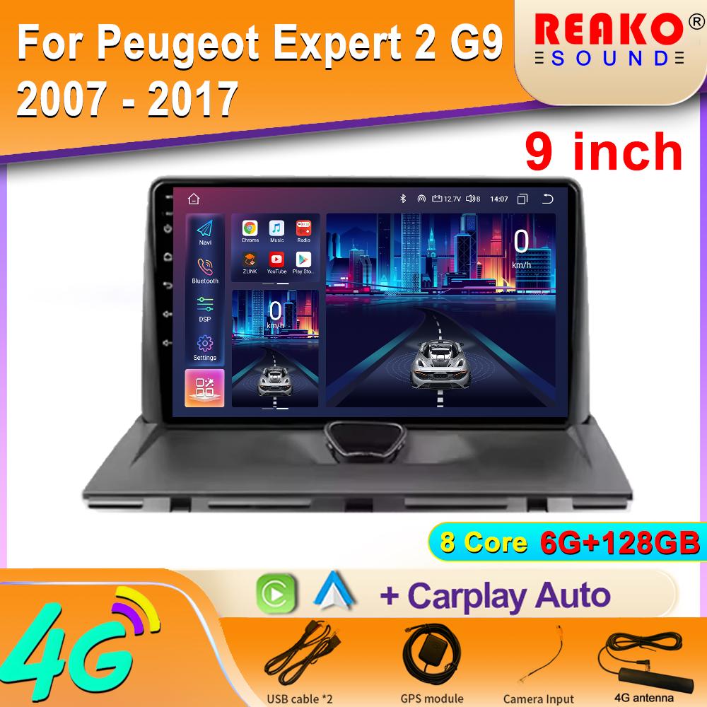 Autorádio Carplay Pre Peugeot Expert 2 G9 2007 - 2017 Navigácia GPS Android Auto Bluetooth Multimediálny prehrávač Head 2din WiFi