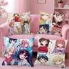 Kanojo Okarishimasu Anime Pillow Case Square Pillow Bedroom Sofa Leisure Comfort Cushion Car Home Decoration