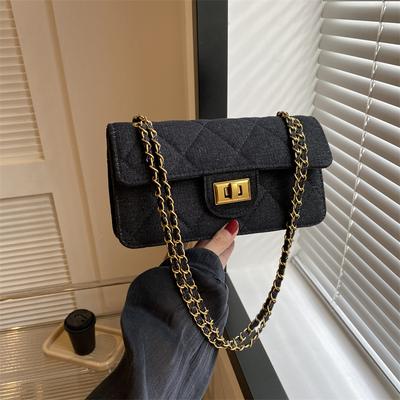 Petit sac carré à chaîne de style coréen pour femmes, simple, personnalisé, décontracté, tendance