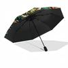 Forest Circle Pattern Umbrella, Portable and Foldable Design, 8 Ribs, a Casual Accessory for Halloween, Christmas, and Birthday Gifts.