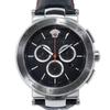 Used Versace Watch Men's Mystic Sports VFG040013 Black Chronograph Medusa Logo Mark Brand Beautiful