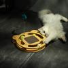 Cat Scratcher Board Wear Resistant Cat Scratching Board Toy with Ball Multifunction Grinding Claw