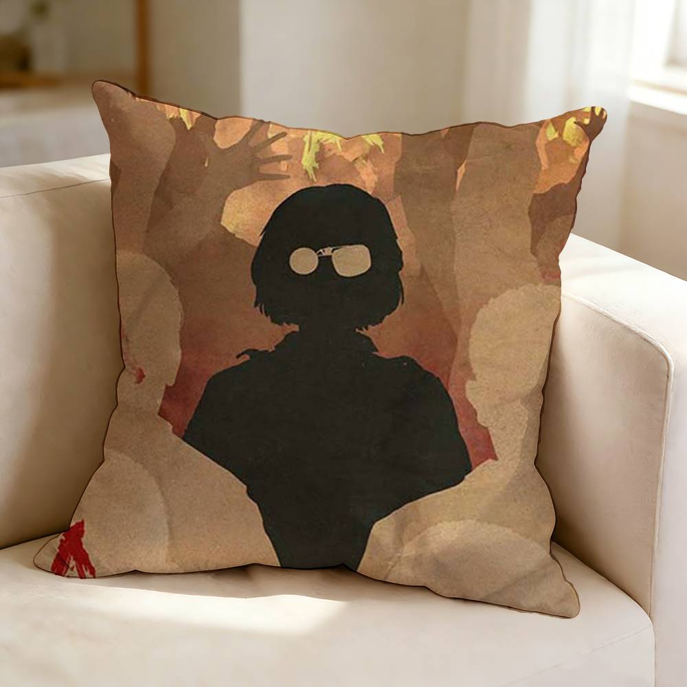 The Horror Game Series OOutlastt  Square DoubleSided Printed Pillow Case Bedroom Bedside Pillow Sofa Cushion Cover