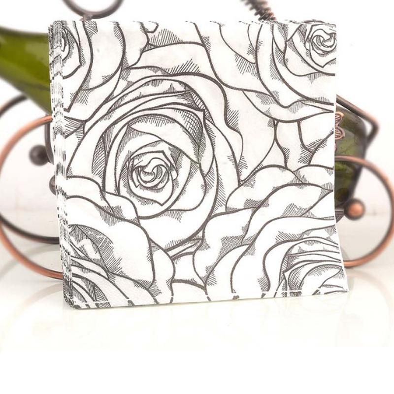 20 buc/pachet șervețele de decoupage pentru prânz șervețele de hârtie pentru acasă, pentru nunta, pentru petreceri festive