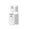 Movable Foldable Laundry Basket Dirty Clothes Storage Basket Clothes Storage Rack Bathroom Organizer Home Daily Storage Supplies