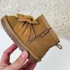 Winter Korean Style Warm Cotton Boots Cute Bow Cotton Shoes Plus Velvet Thick Snow Boots