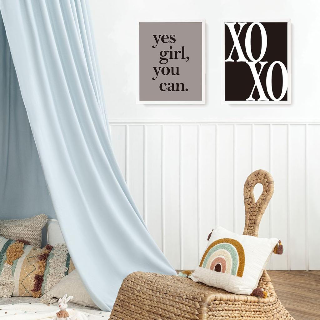 LARTSFRO Trendy Black and White pirational Wall Art Prints Set of 4, Girly Room Decor, Neutral Motivational Positive Artwork Posters Wall Decor for