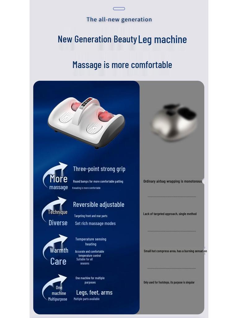 Foot and Calf Massager: Kneading, Pressing & Leg Shaping Therapy Machine