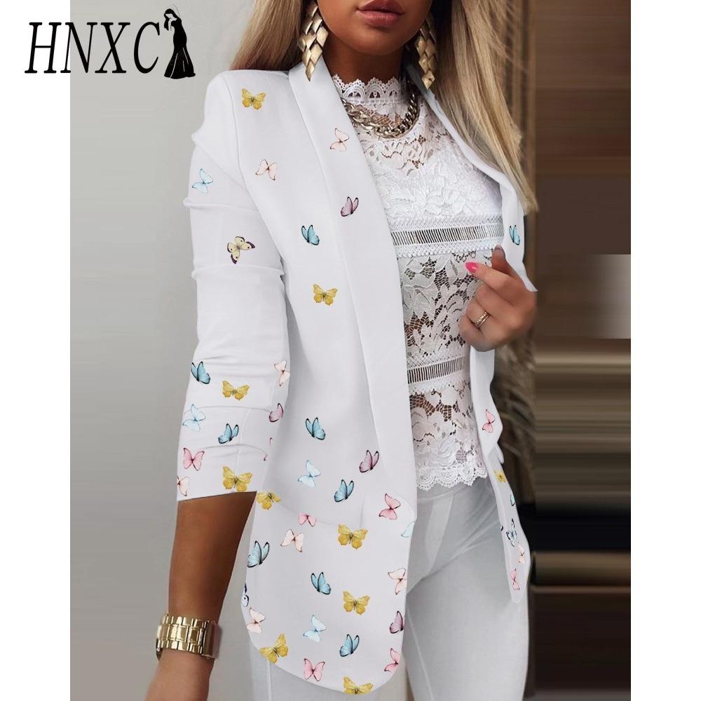 HNXC Women's Vintage Casual Lattice Print Autumn Winter Long Sleeve POLO Neck Jackets & Coats
