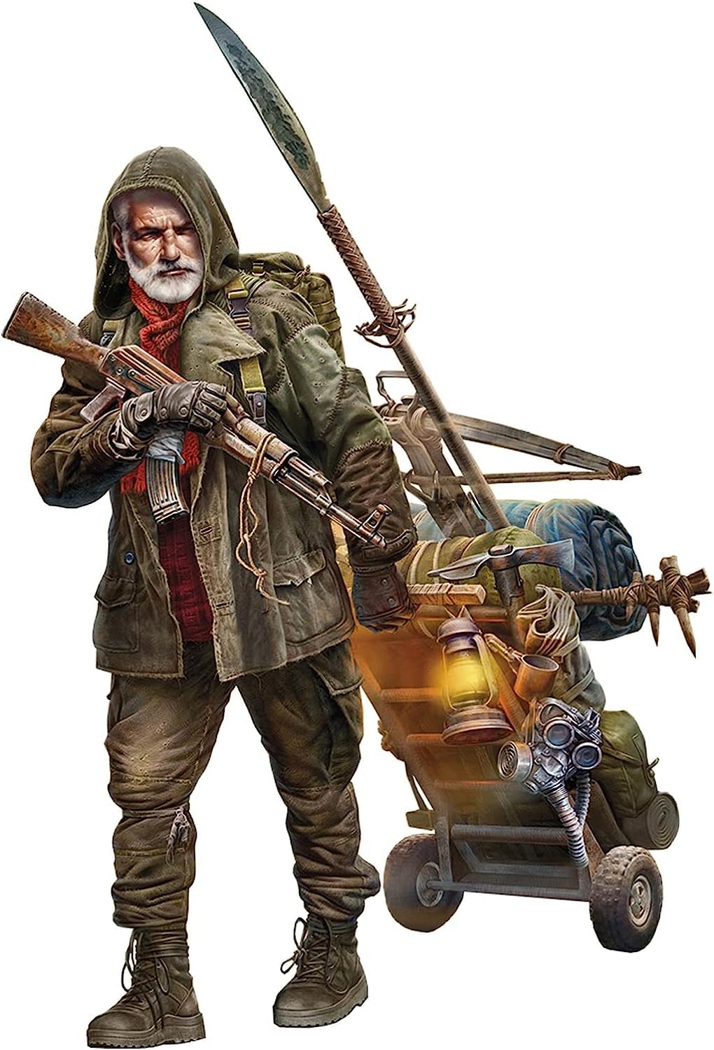 

Master Box Масштабный набор модели 1/24 MB24076: «Последний мост» (Vadem) с Картом, Серия «После финальной войны 4»