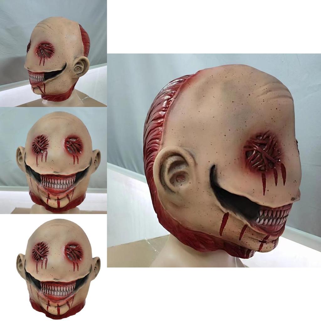 Horror Clown Mask With Latex Construction For Halloween Party And Cosplay