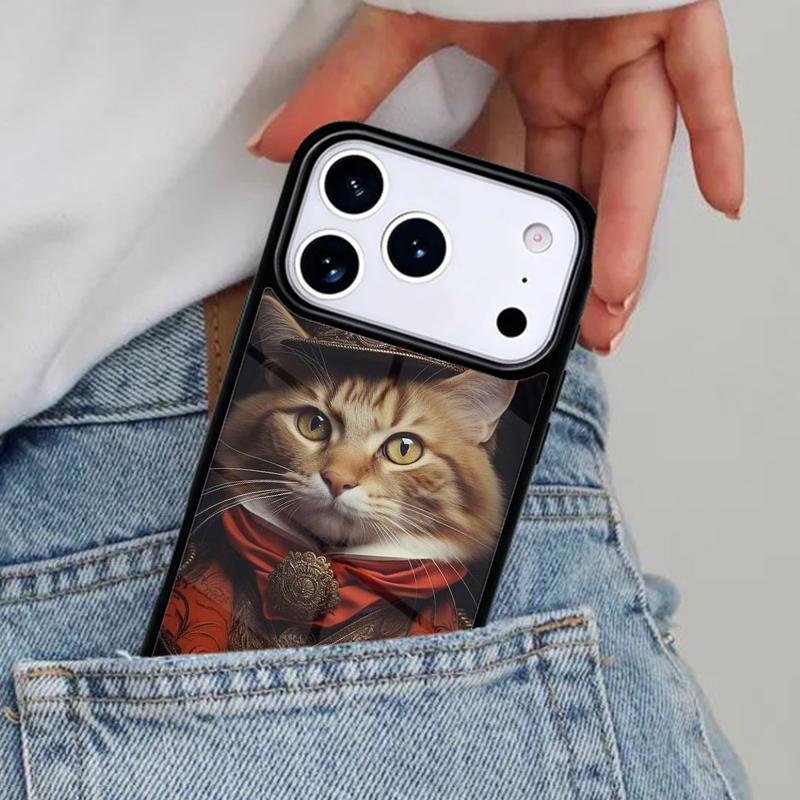Renaissance Cats Rich Art Phone Case for iPhone 17ProMax 12 13 14 15 16e 17 Pro Max Plus Air Cover