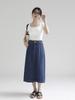 Wireless Bra Integrated Modal Square Neck Cool T-Shirt with Chest Pad