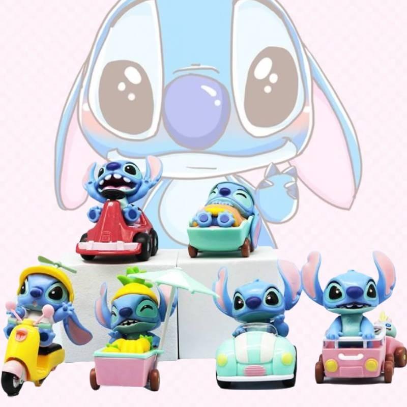 Delightful Pvc Stitch Figurine Set Including 6 Distinctive Characters From The Beloved Anime Series