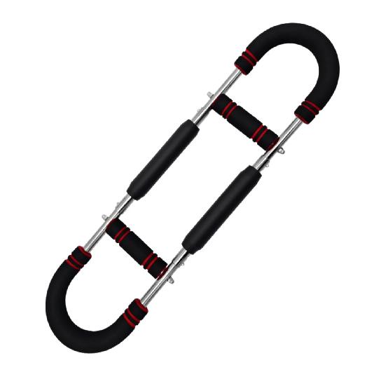 Adjustable Spring Twister Arm Exerciser – 20‑50kg Resistance Bar for Forearm, Triceps & Chest Workout красный