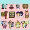 Unique Cartoon Horror Character Metal Badge Brooch Personal Accessory For Collectors
