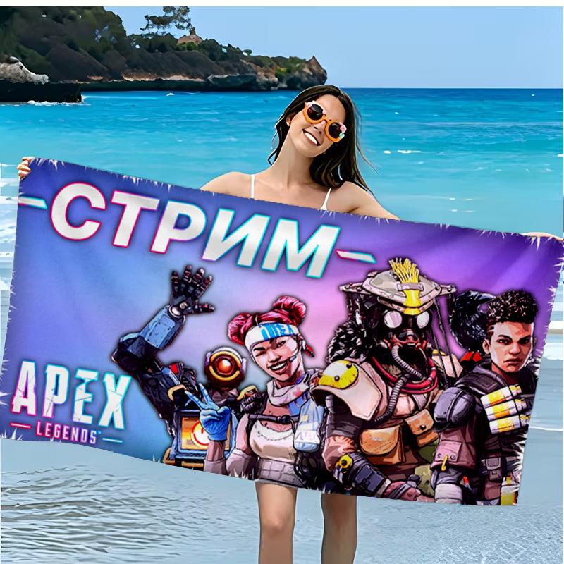 Apex Game Microfiber Beach Towel, Soft And Absorbent, Quick-Dry, Ideal for Summer Travel, Beach Essential, Swimming Pool Gifts