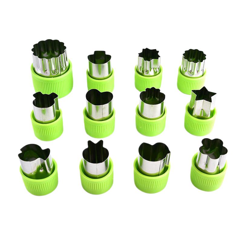 Stainless Steel Vegetable And Fruit Shaping Cutting Mold, Fruit Salad Making Cutter, Vegetable And Fruit Embossi