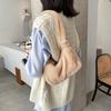 Fashion Solid Color Underarm Shoulder Bag Women Plush Soft Fluffy Fur Winter Hobo Bag
