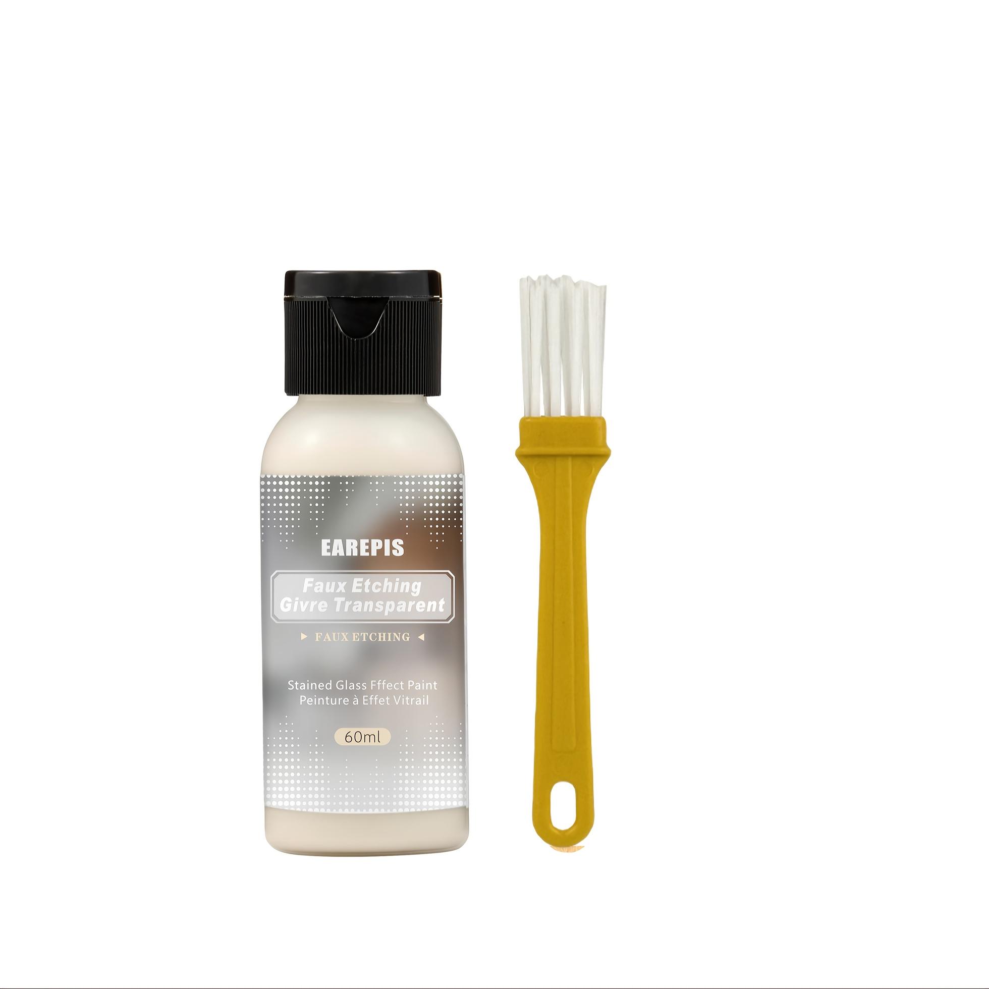 60ml Matte Glass Paint Opaque Glass Paint Bathroom Glass Window Sandblasting Special Water-based Coating Frosted Glass Paint