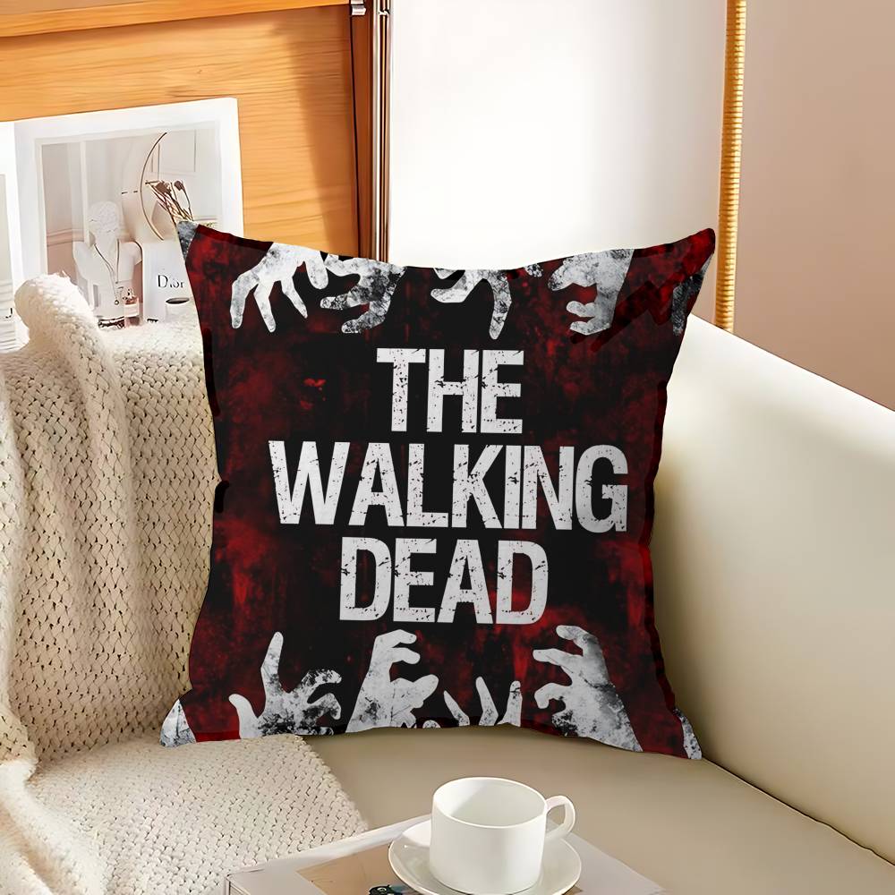 Classic Movie T-the W-walking D-dead Decorative Room Aesthetics Pillow Case Home Decor Bedroom Sofa Bed Couch Pillow Cover