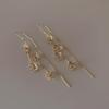 2024 Trendy Zircon Flower Tassel Earrings: Versatile, Slimming & Stylish