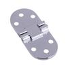 2 Stück 70 x 30 mm Silber Zinklegierung Marine Luke Tür Scharnier 180 Grad Bündigmontage für Boot Wohnmobil