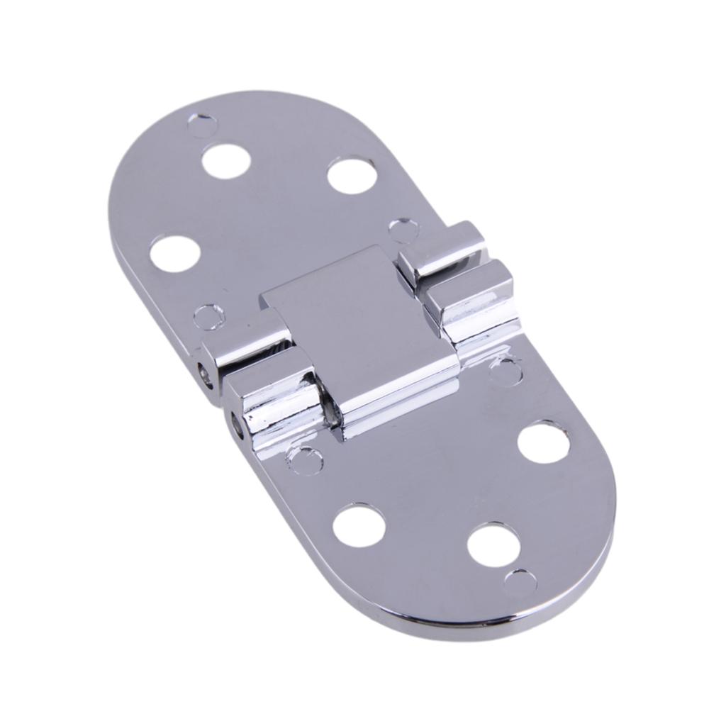 2 Stück 70 x 30 mm Silber Zinklegierung Marine Luke Tür Scharnier 180 Grad Bündigmontage für Boot Wohnmobil