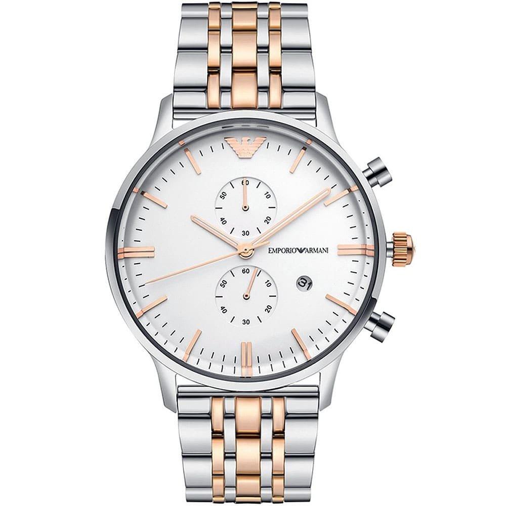 Emporio Armani AR0399 Chronograph Two-Tone Men's Watch