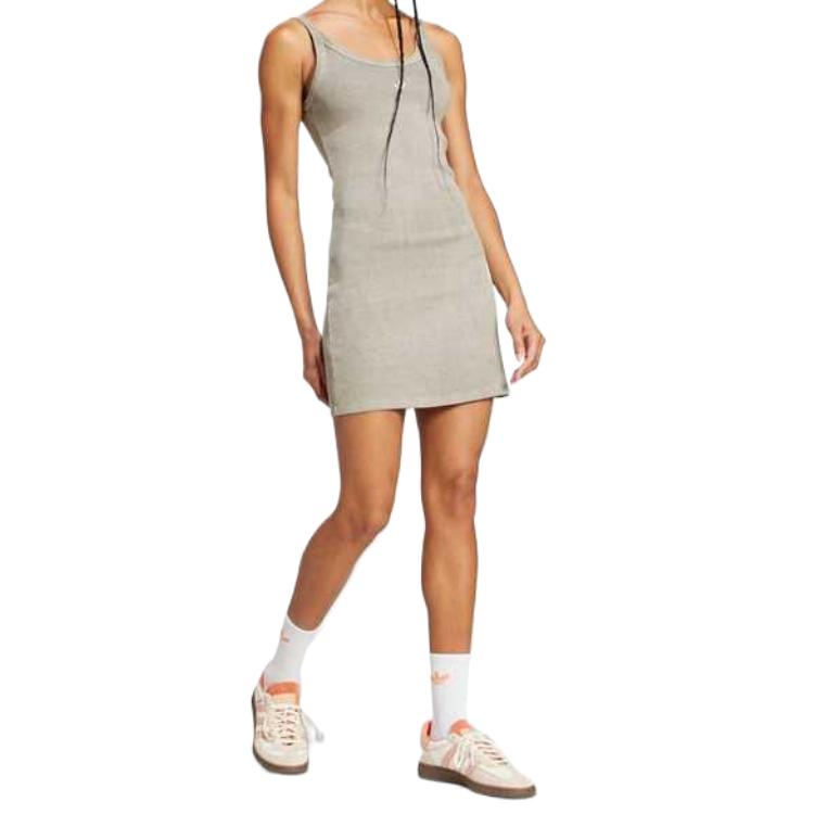 adidas Originals Slip Dress Women's Pebble Silver Gray JC7548