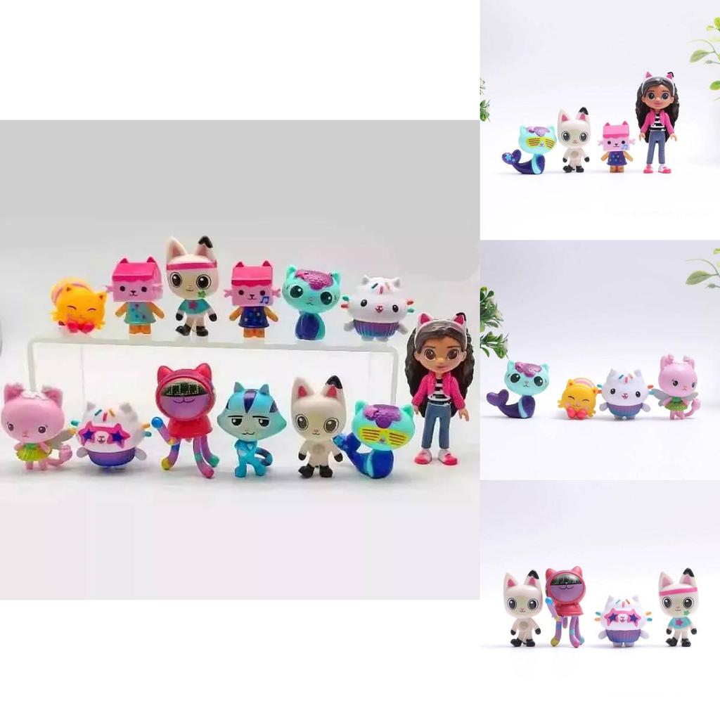Adorable 13 Piece Gabbie Doll Collectible Set For Fun Capsule Toy Machines Display