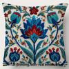Double Sided Boho Turkish Floral Pillow Cover 2D Ethnic Floral Print Soft Throw Pillow Case For Home Decor Gift