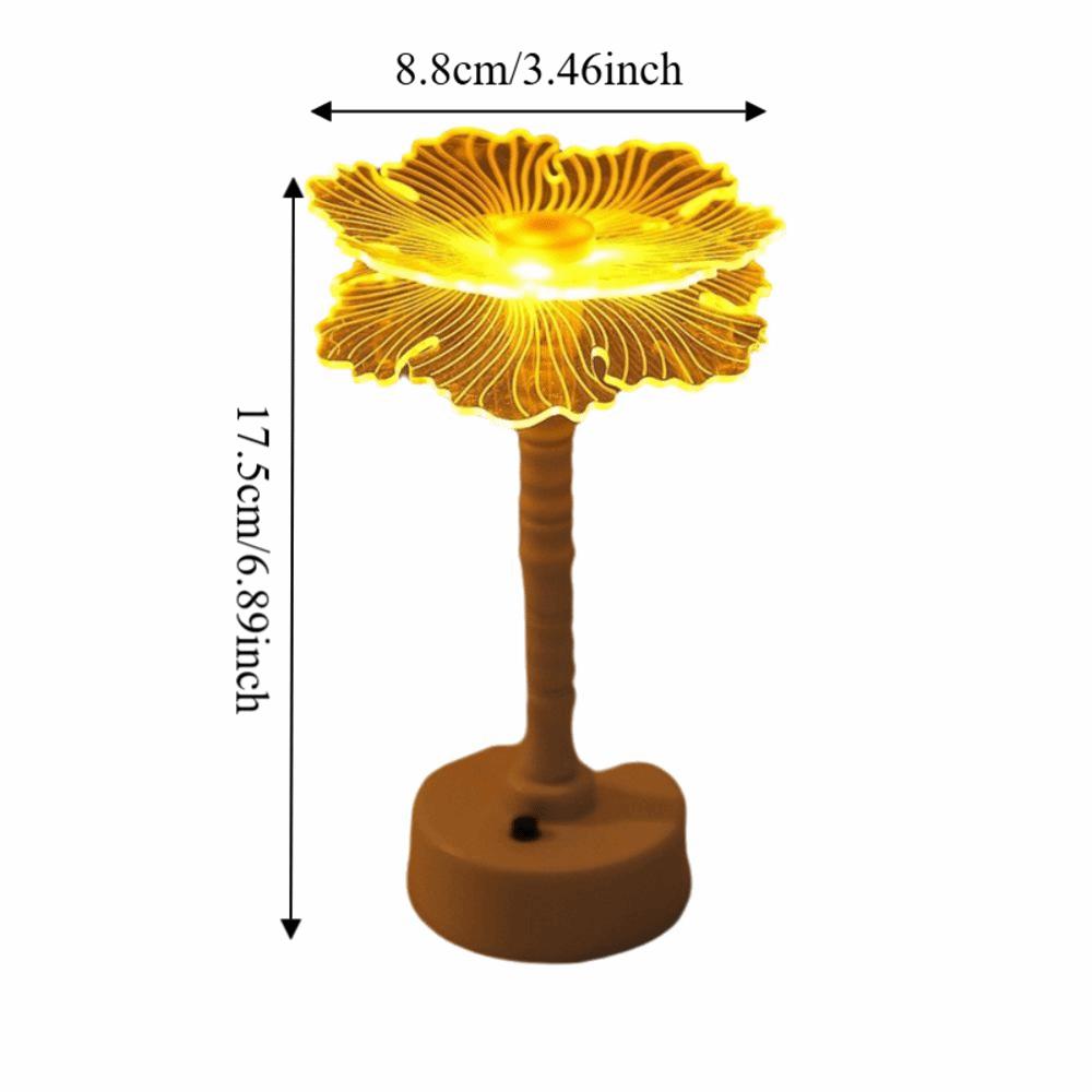 Minimalist Design Retro Gold Table Lamp Soft Ambient Lighting LED Night Lights Home Decor