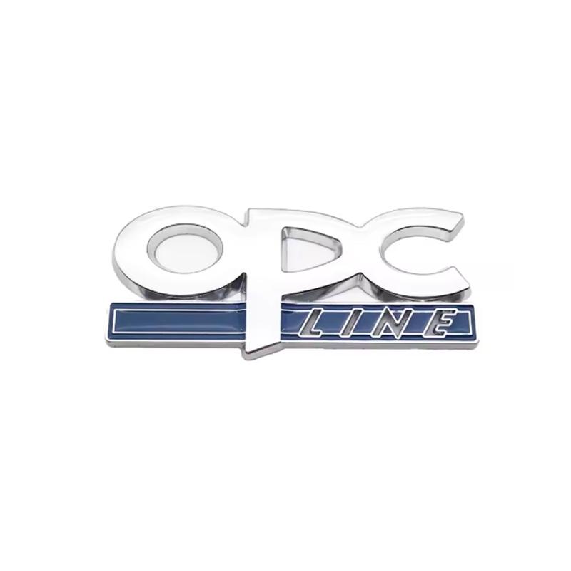 BBFJ3 3D Metal OPC LINE Emblem Car Side Fender Tail Badge Front Grille Sticker For OPEL Zafira b Corsa d Insignia Mokka Regal Astra G
