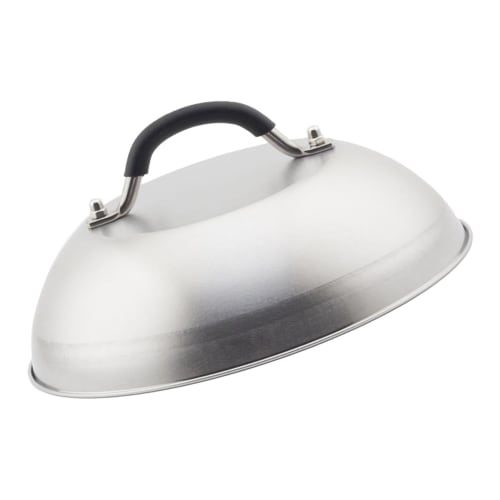 Teppanyaki Dome - Domed Lid for Griddle Burgers - Heat-Resistant Round Flat Top Steaming Lid for Steak Grilling, Teppanyaki, and BBQ Cooking