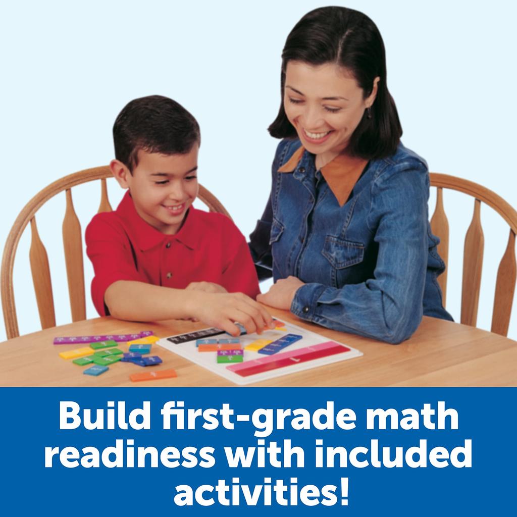 Learning Resources Math Learning Rainbow with Authentic Materials, Fractions, Tile-Shaped, Case, LER0615,