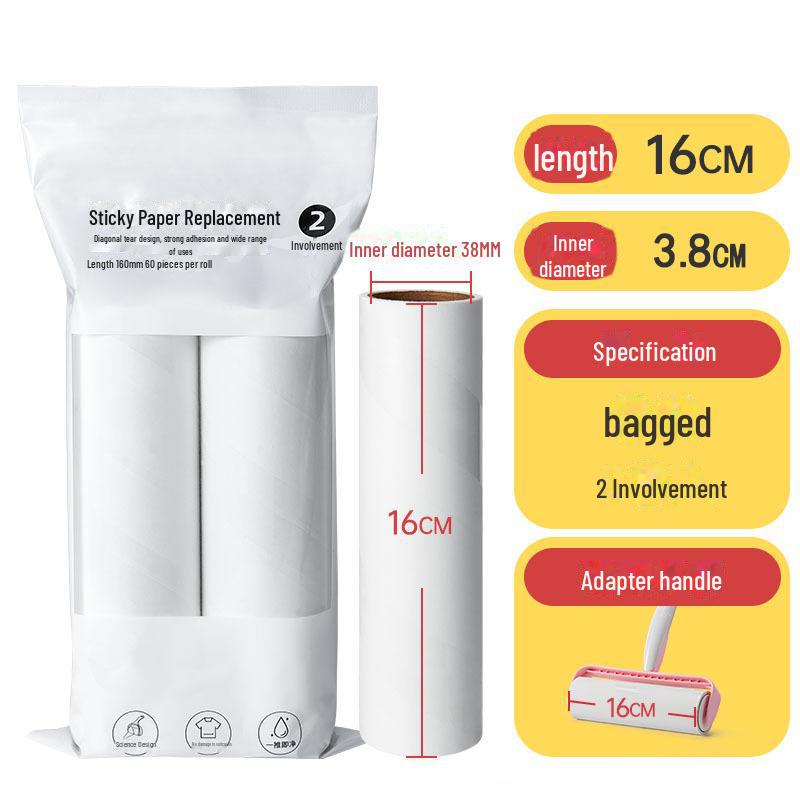 Long-Handle Hair and Dust Sticky Roller Brush